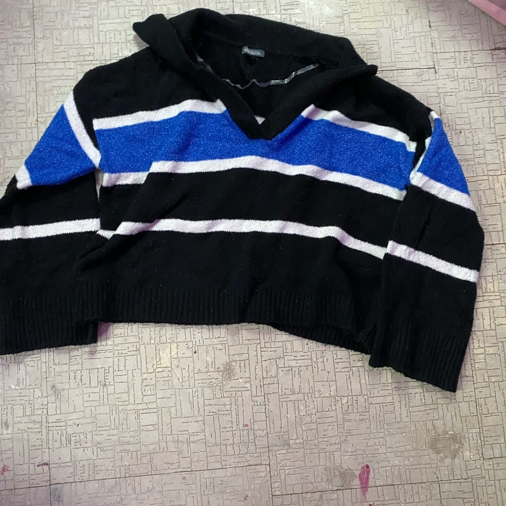 cropped warm sweater